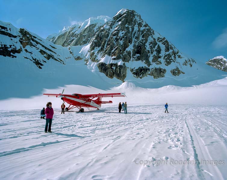 glacier landing plane