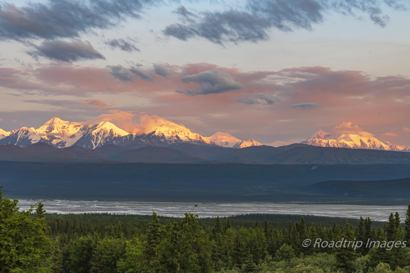 Sunrise on the Alaska Range